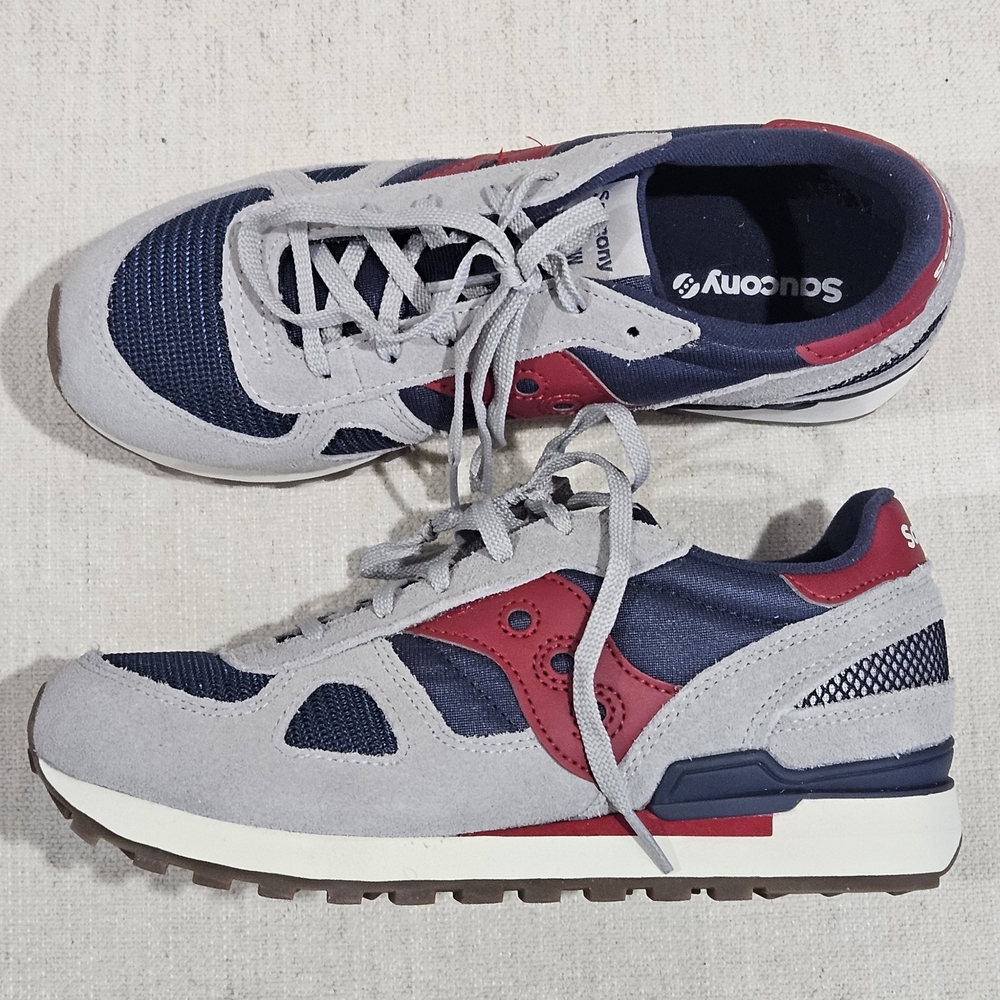 Saucony Kid's Navy and Red Sneakers
